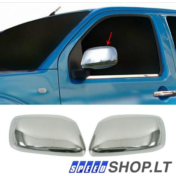 Nissan Navara chromuoti veidrodėlių gaubtai